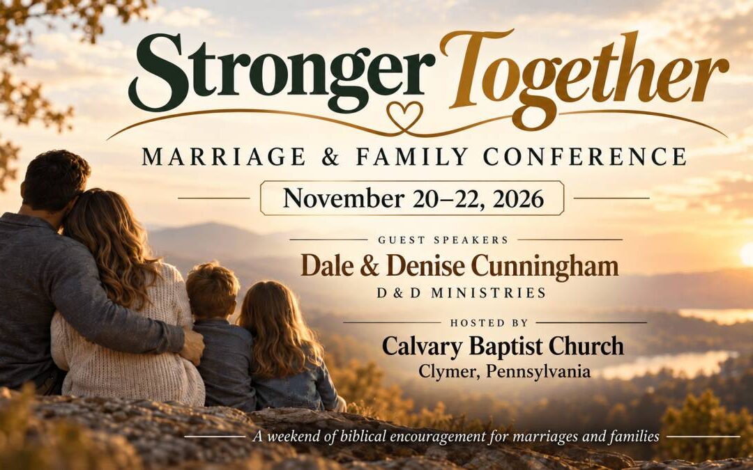 You’re Invited: Stronger Together Marriage & Family Conference